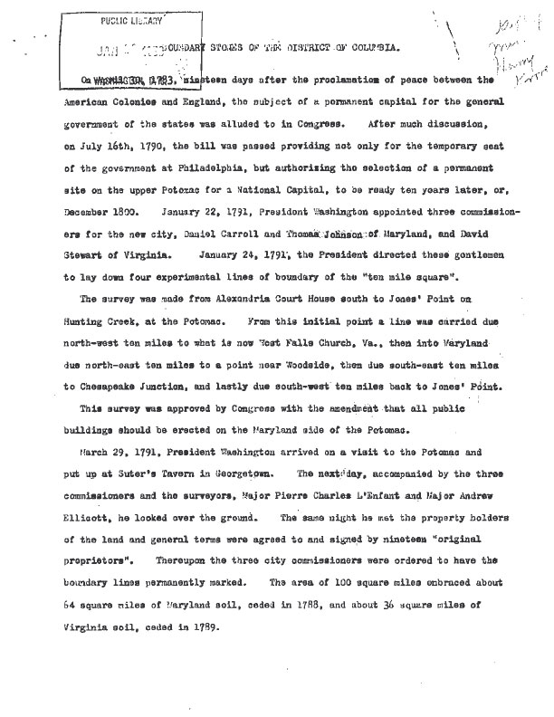 Boundary Stones of the District of Columbia