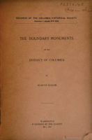 The Boundary Monuments of the District of Columbia